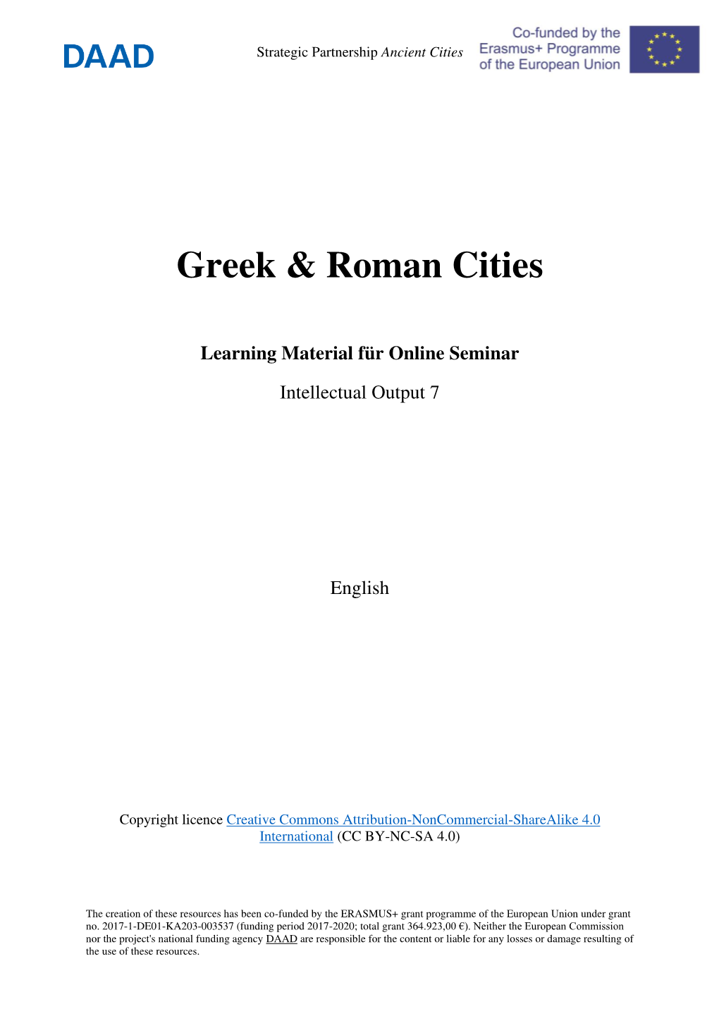 Greek & Roman Cities