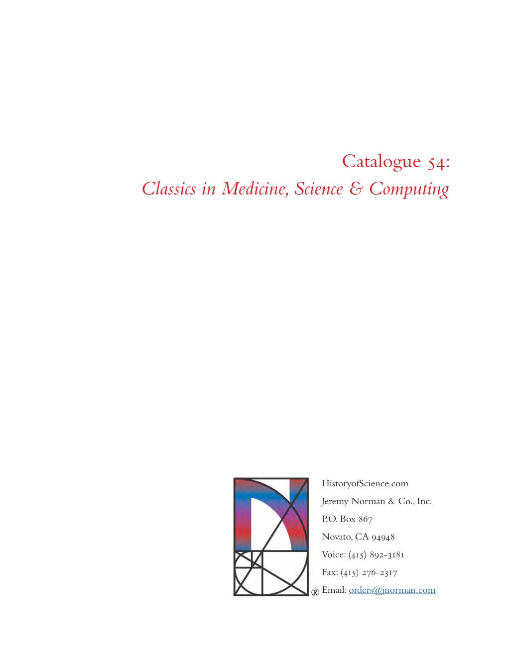 Classics in Medicine, Science & Computing
