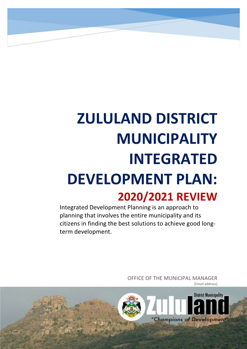 Zululand District Municipality Integrated Development Plan