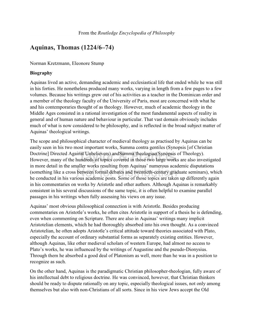 Aquinas, Thomas (1224/6–74)