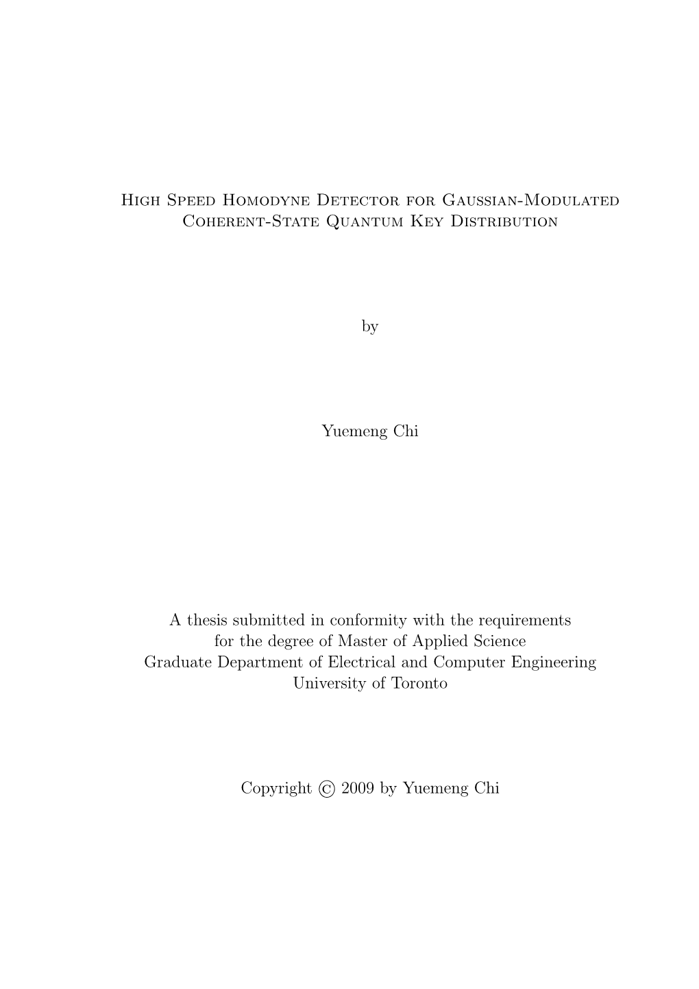 High Speed Homodyne Detector for Gaussian-Modulated Coherent-State Quantum Key Distribution