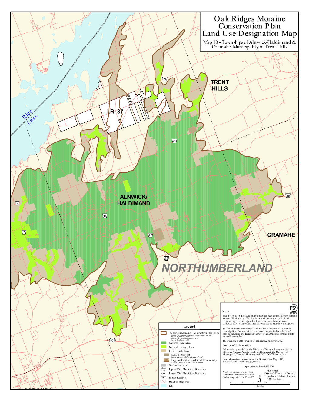 Alnwick-Haldimand, Cramahe, Trent Hills