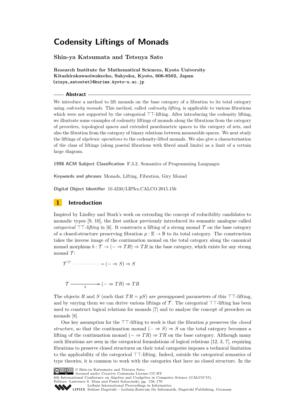 Codensity Liftings of Monads