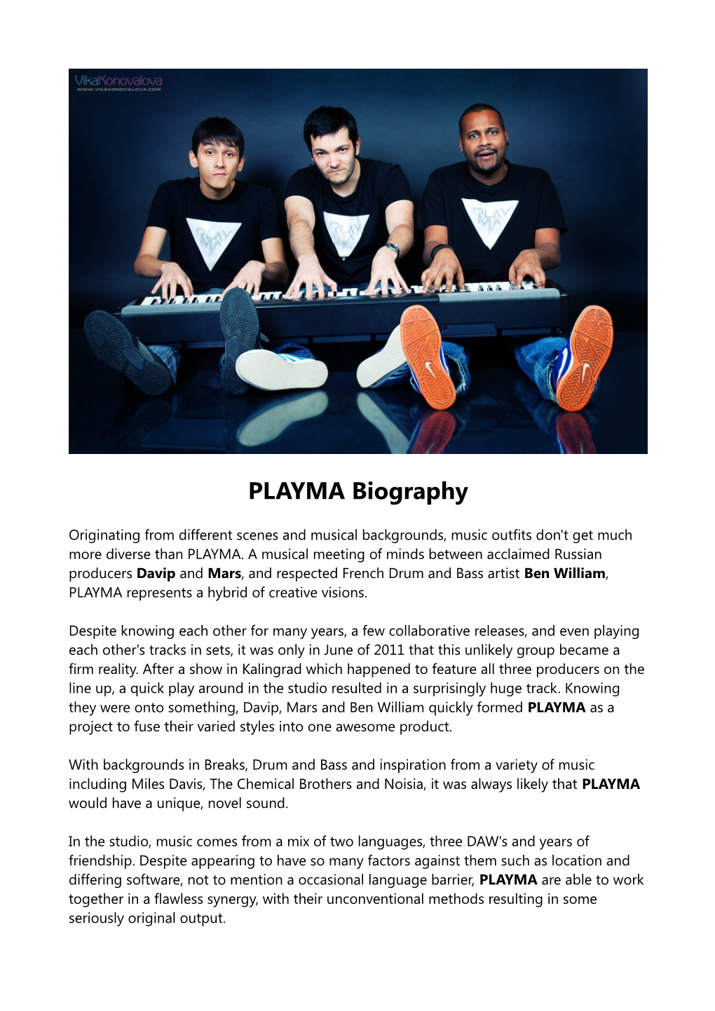 PLAYMA Biography