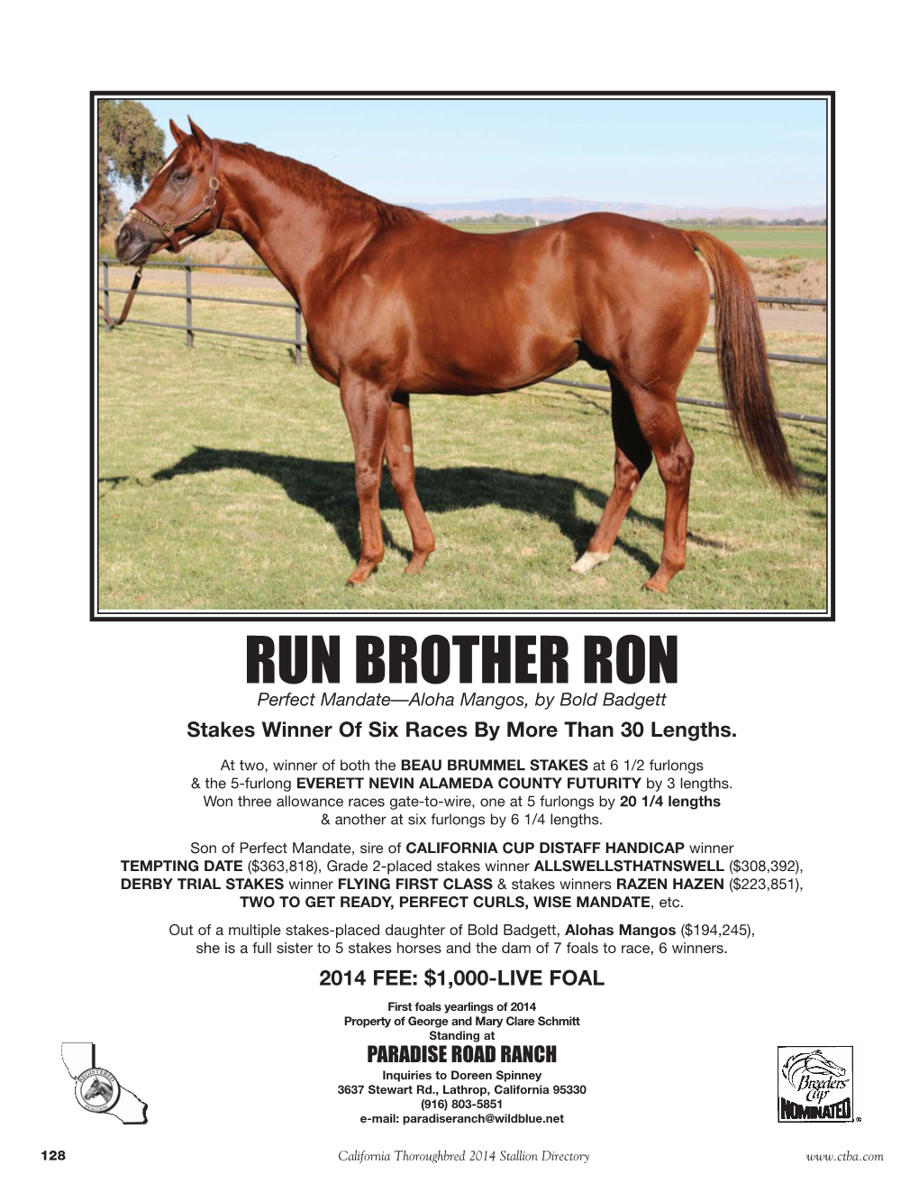 RUN BROTHER RON:Layout 1 12/3/13 2:37 PM Page 1