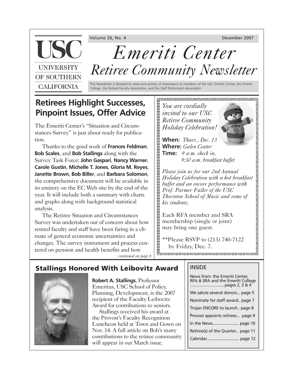 Emeriti Center Retiree Community Newsletter