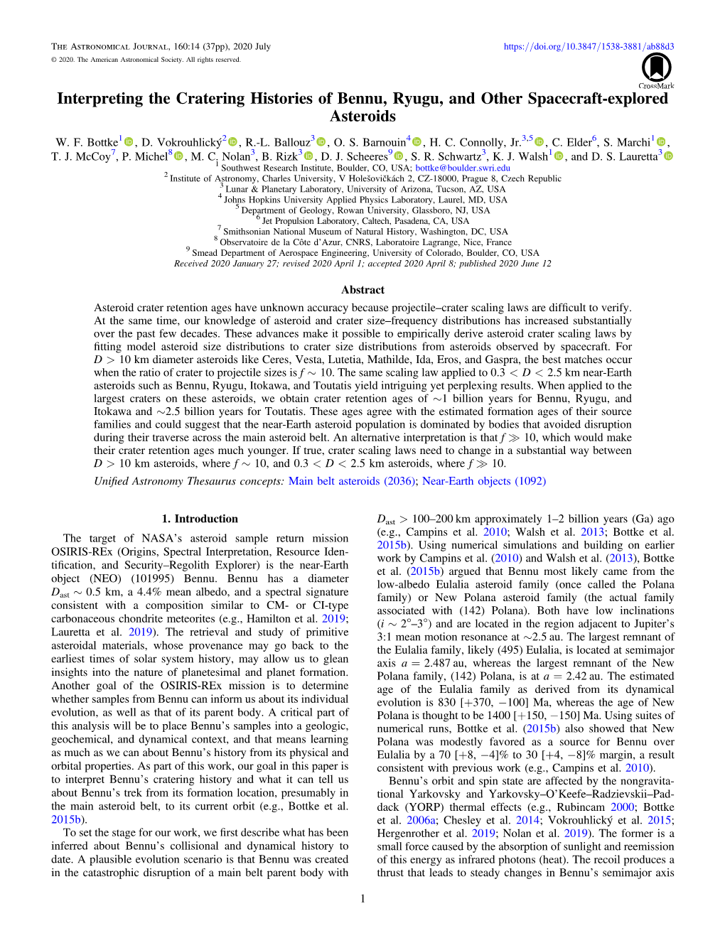 Interpreting the Cratering Histories of Bennu, Ryugu, and Other Spacecraft-Explored Asteroids