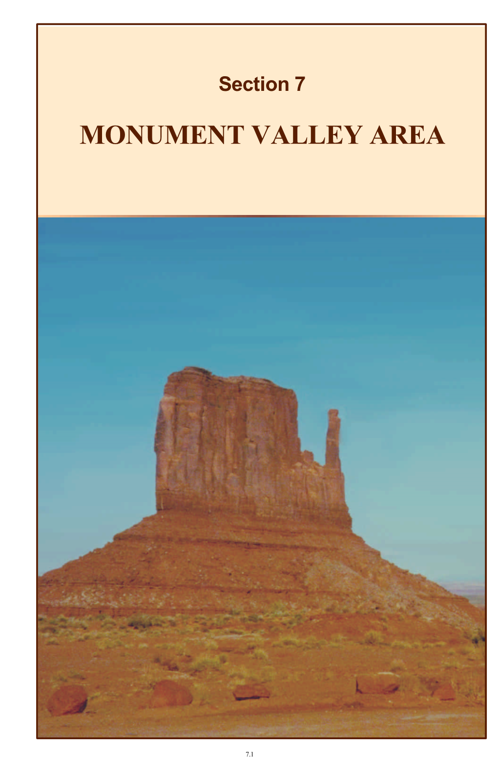 Monument Valley Area