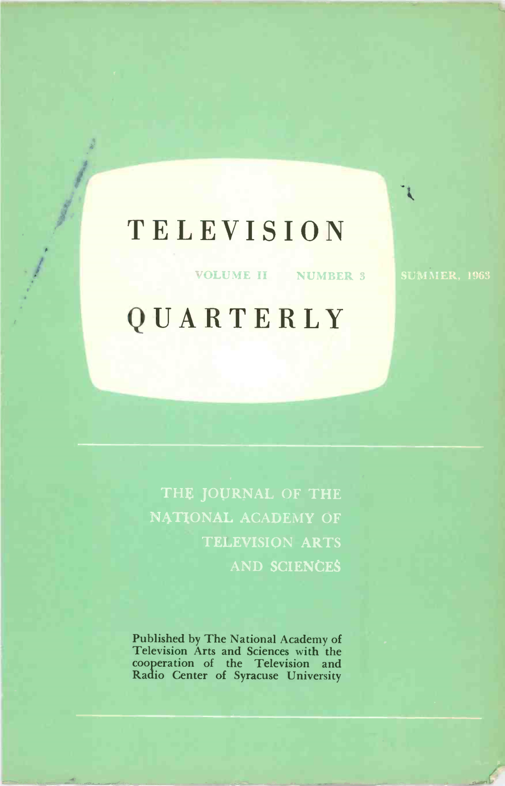 1963 Television Quarterly