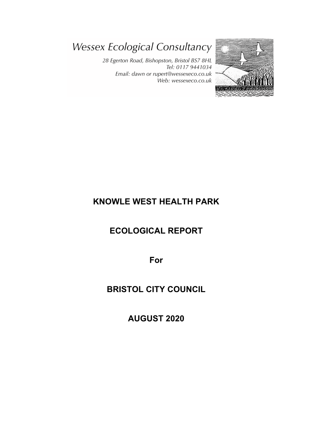 Knowle West Health Park Ecolgical Report