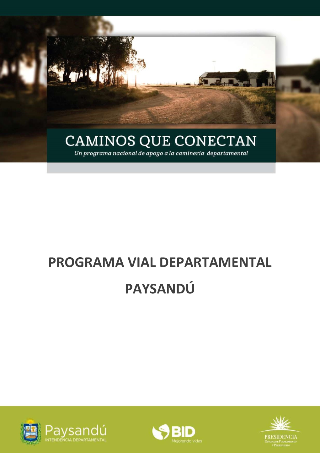 Programa Vial Departamental Paysandú