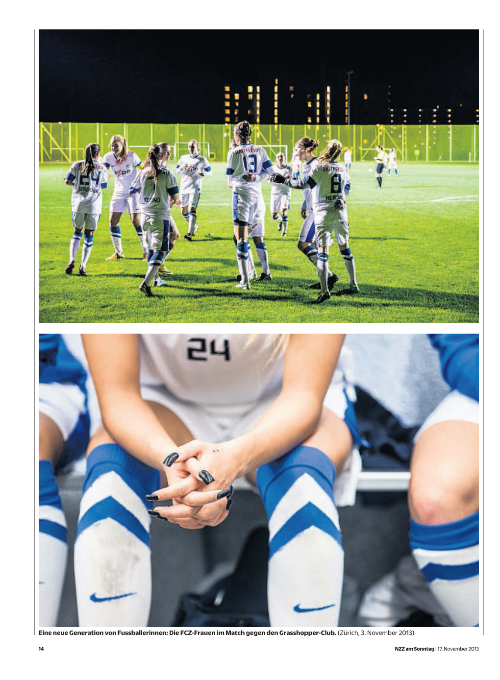 Eine Neue Generation Von Fussballerinnen: Die FCZ-Frauen Im Match Gegen Den Grasshopper-Club. (Zürich, 3. November 2013)