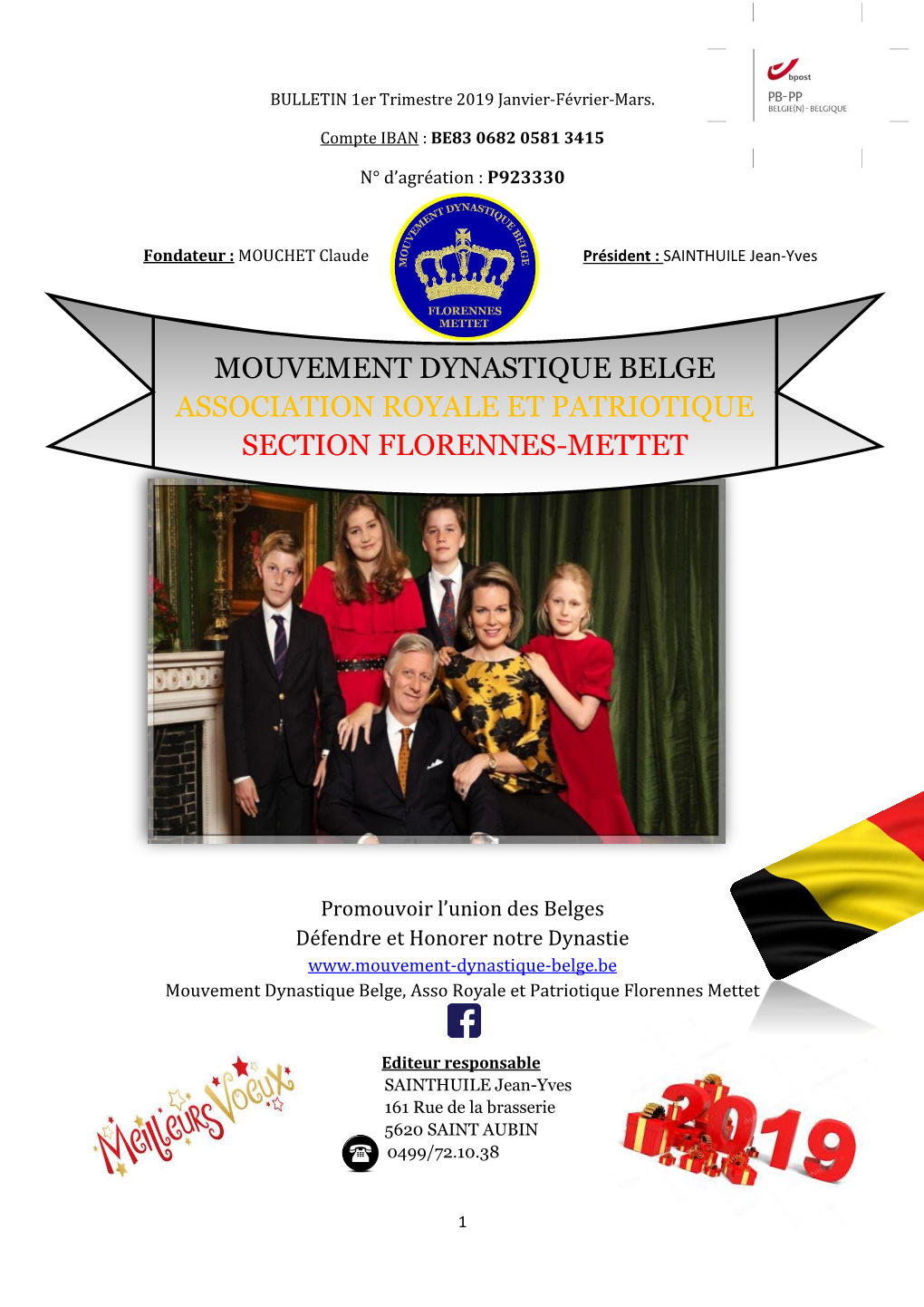 Mouvement Dynastique Belge Association Royale Et Patriotique Section Florennes-Mettet