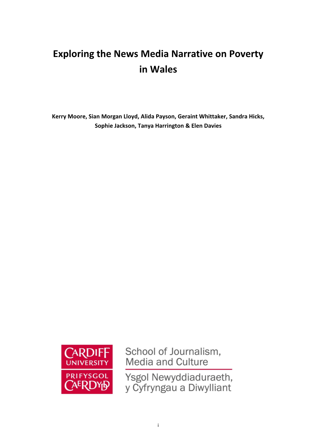 Exploring the News Media Narrative on Poverty in Wales