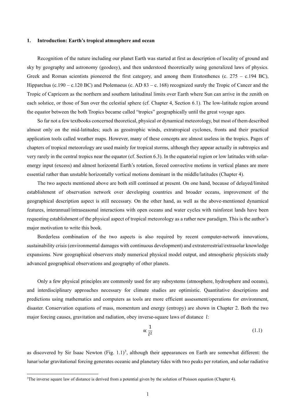 1 1. Introduction: Earth's Tropical Atmosphere and Ocean Recognition