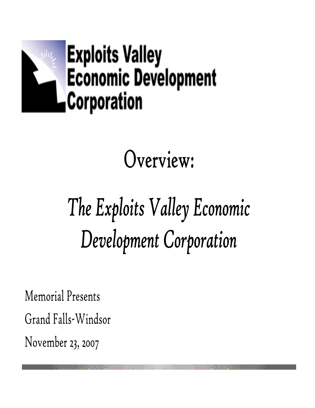 Exploits Valley Economic Development Corporation