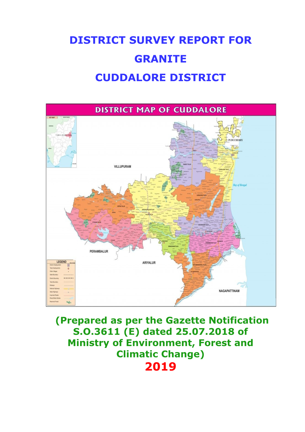 District Survey Report for Granite Cuddalore District