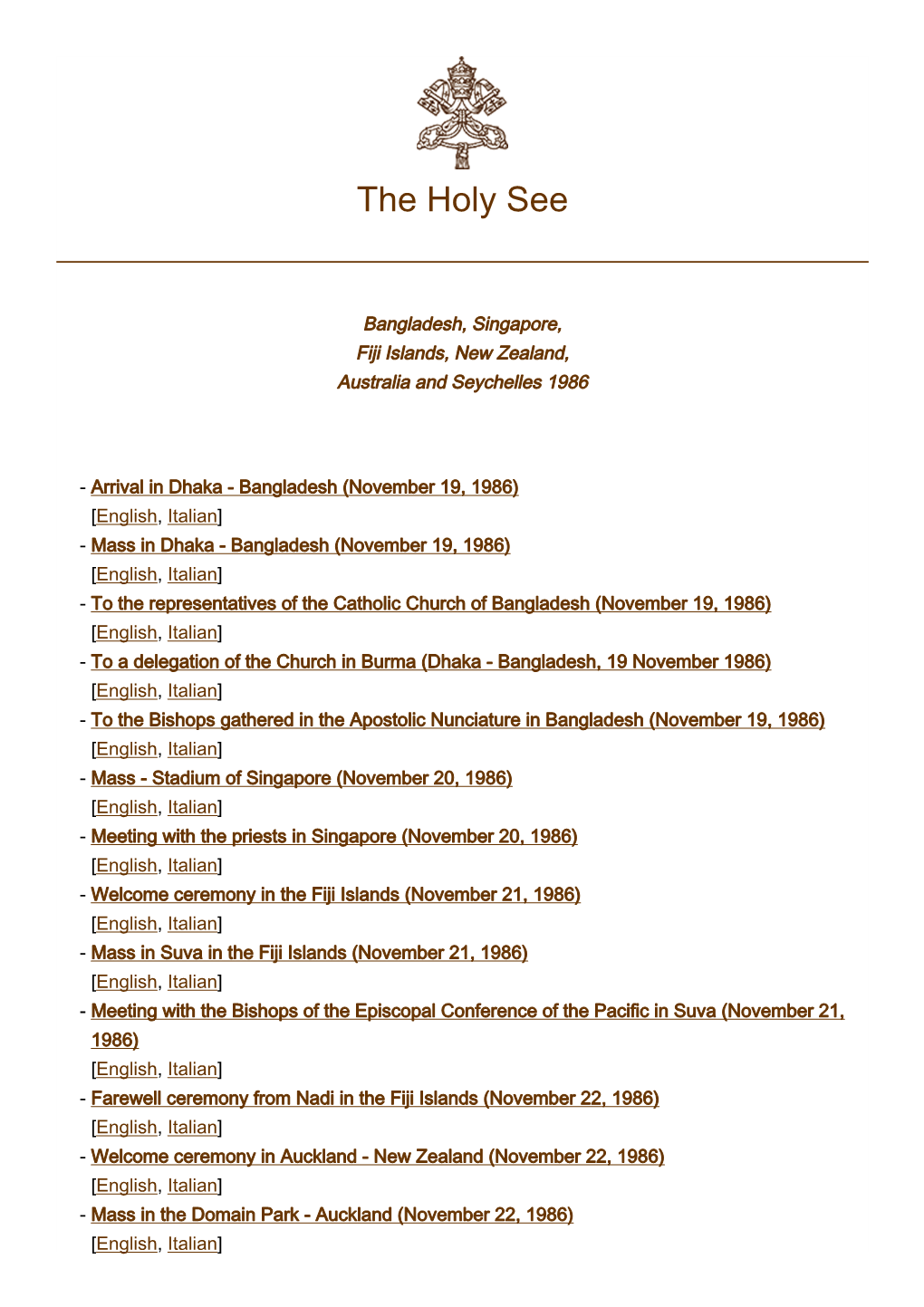 The Holy See