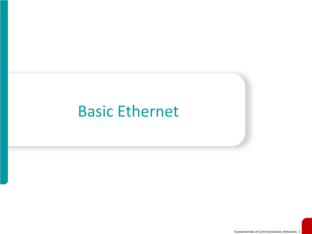 Basic Ethernet