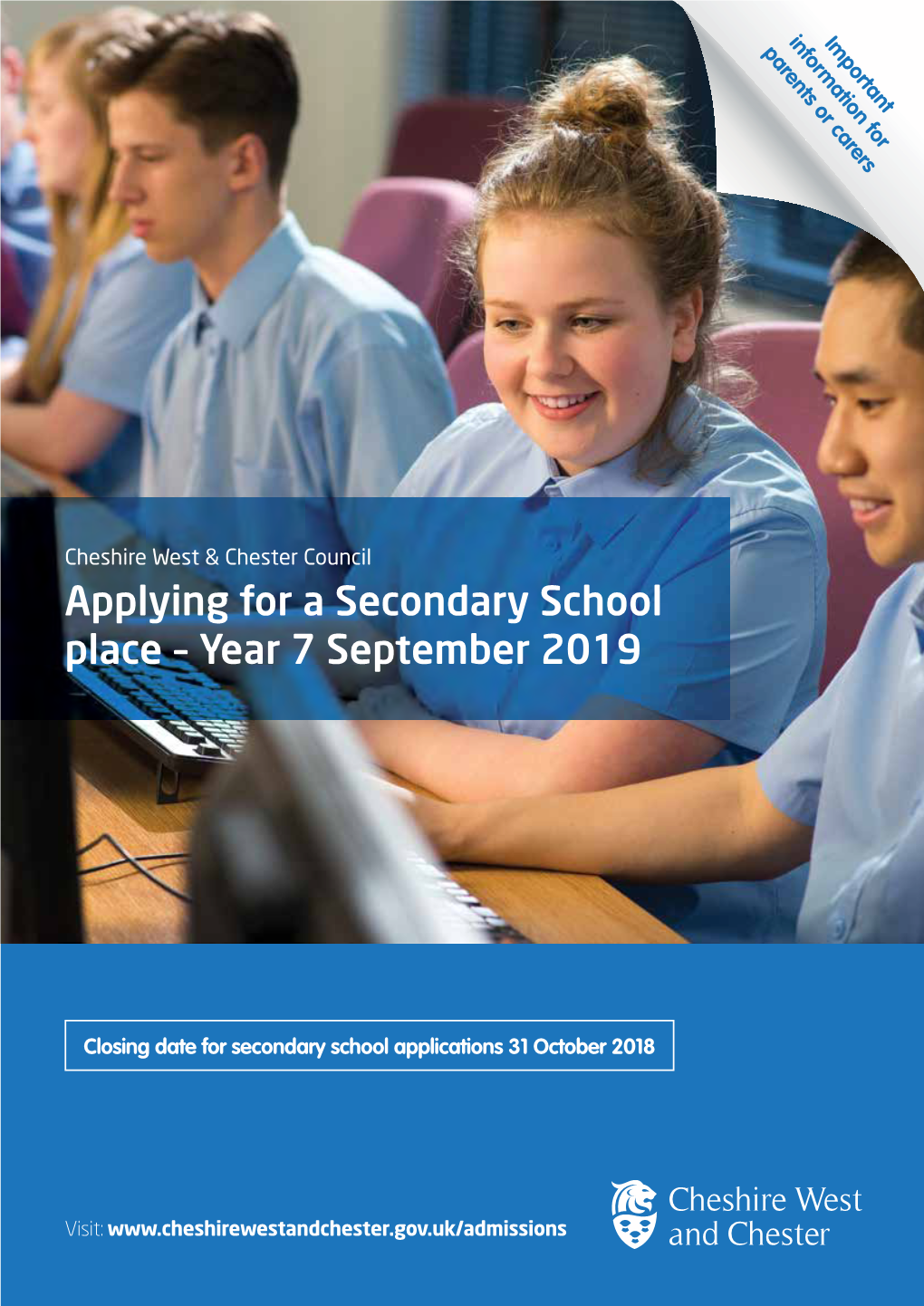 Applying for a Secondary School Place – Year 7 September 2019