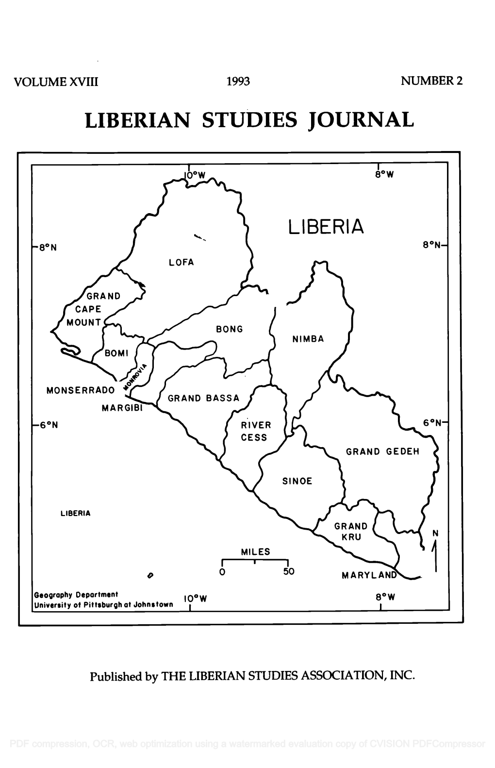 Liberian Studies Journal