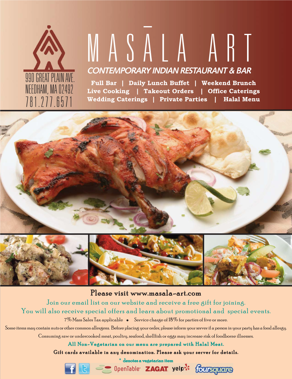 Masala Art Menu Nov 2014:Layout 1.Qxd