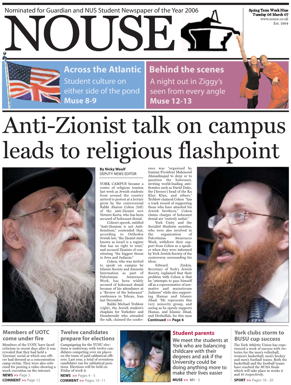 Anti-Zionist Talk on Campus Leads to Religious Flashpoint