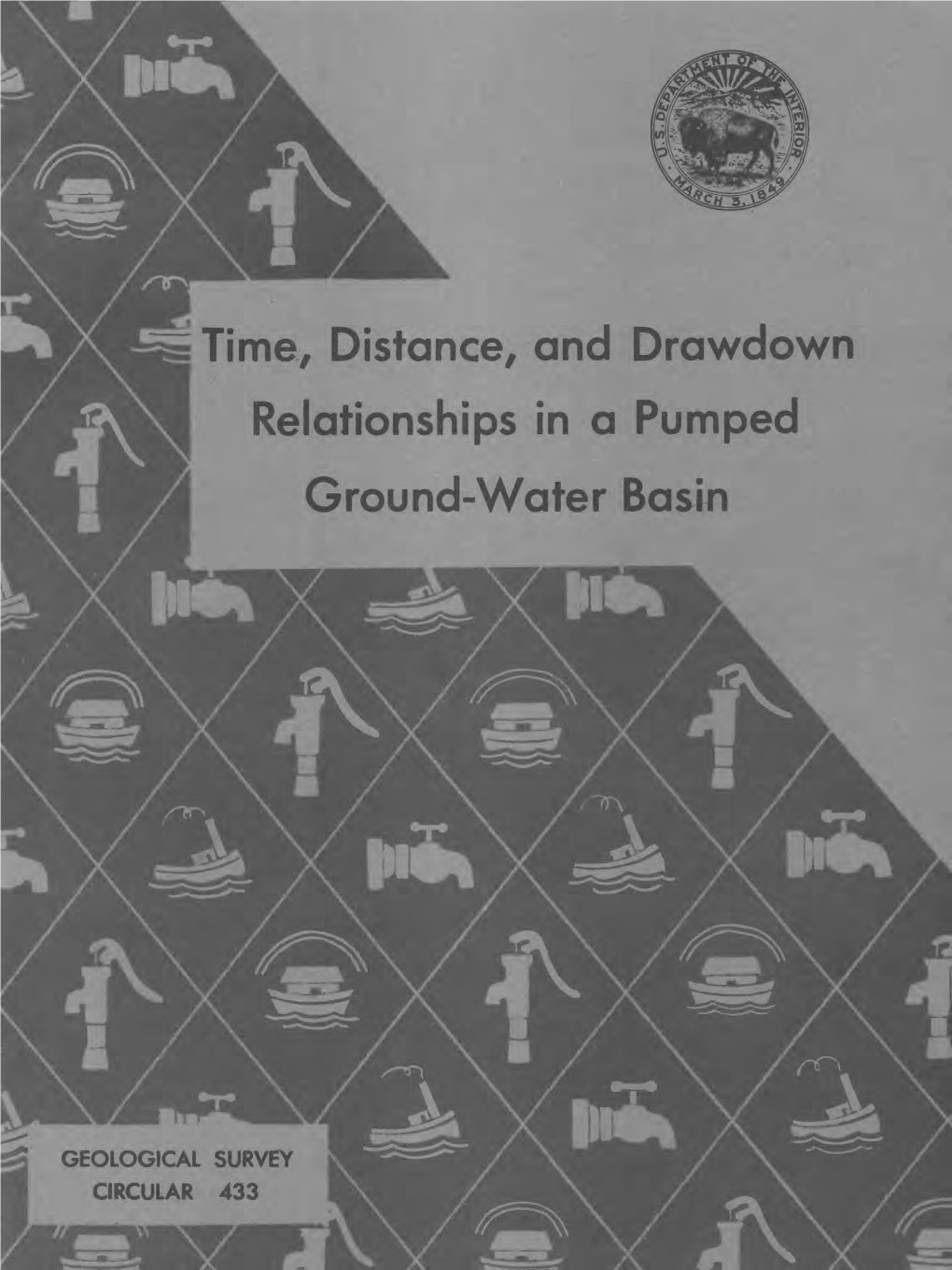 Time, Distance, and Drawdown Relationships in a Pumped Ground-Water Basin