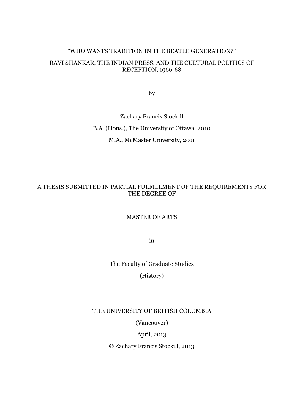 Ravi Shankar, the Indian Press, and the Cultural Politics of Reception, 1966-68