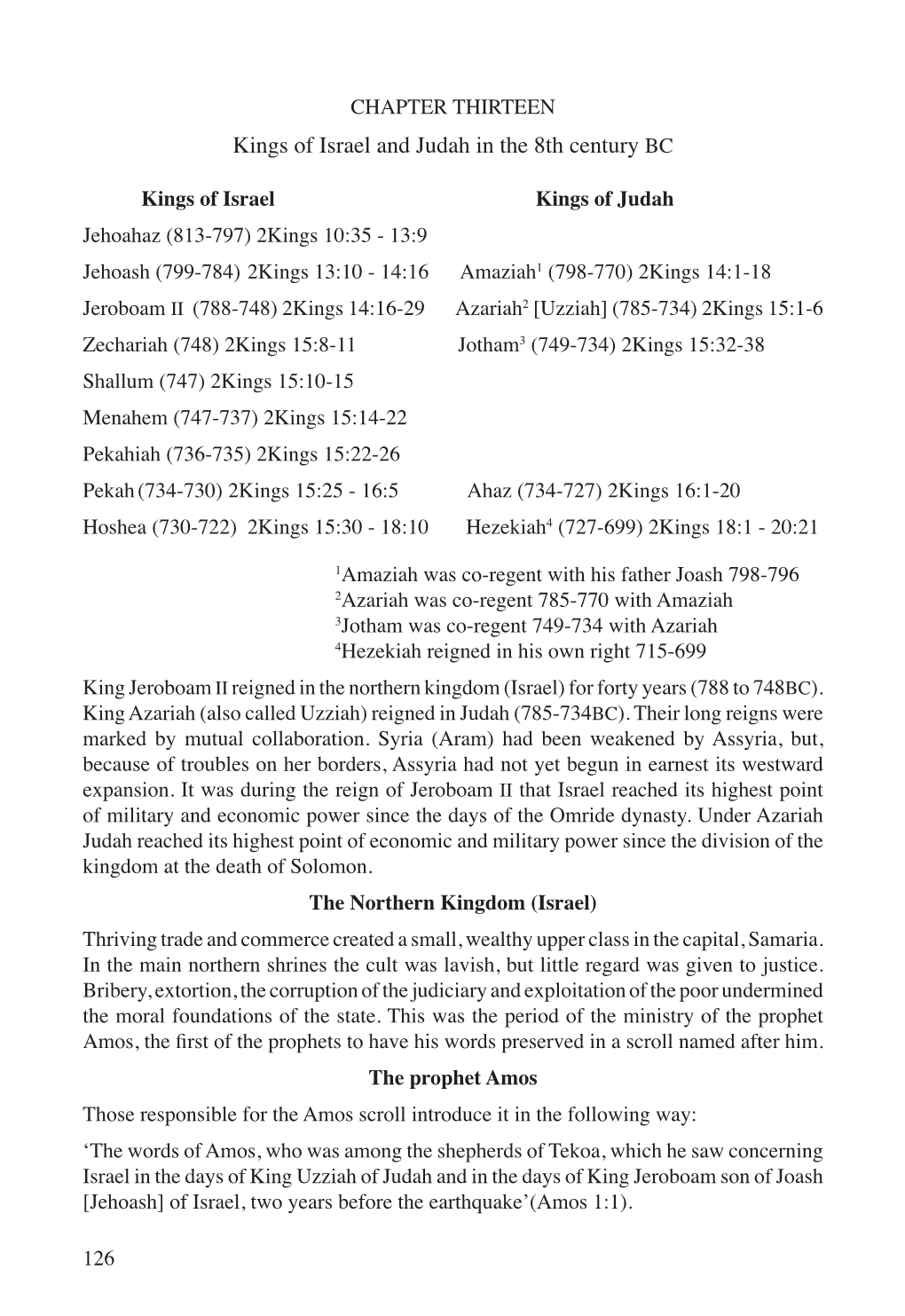 Kings of Israel and Judah in the 8Th Century BC