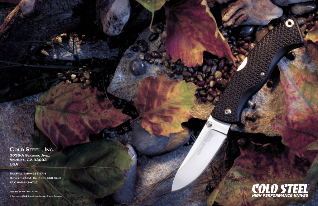 Cold Steel 2004 Catalog