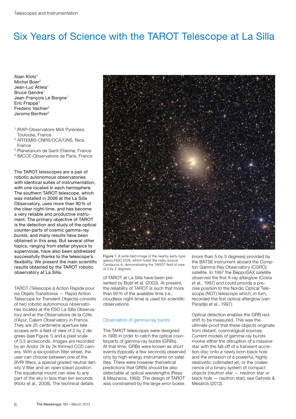 Six Years of Science with the TAROT Telescope at La Silla