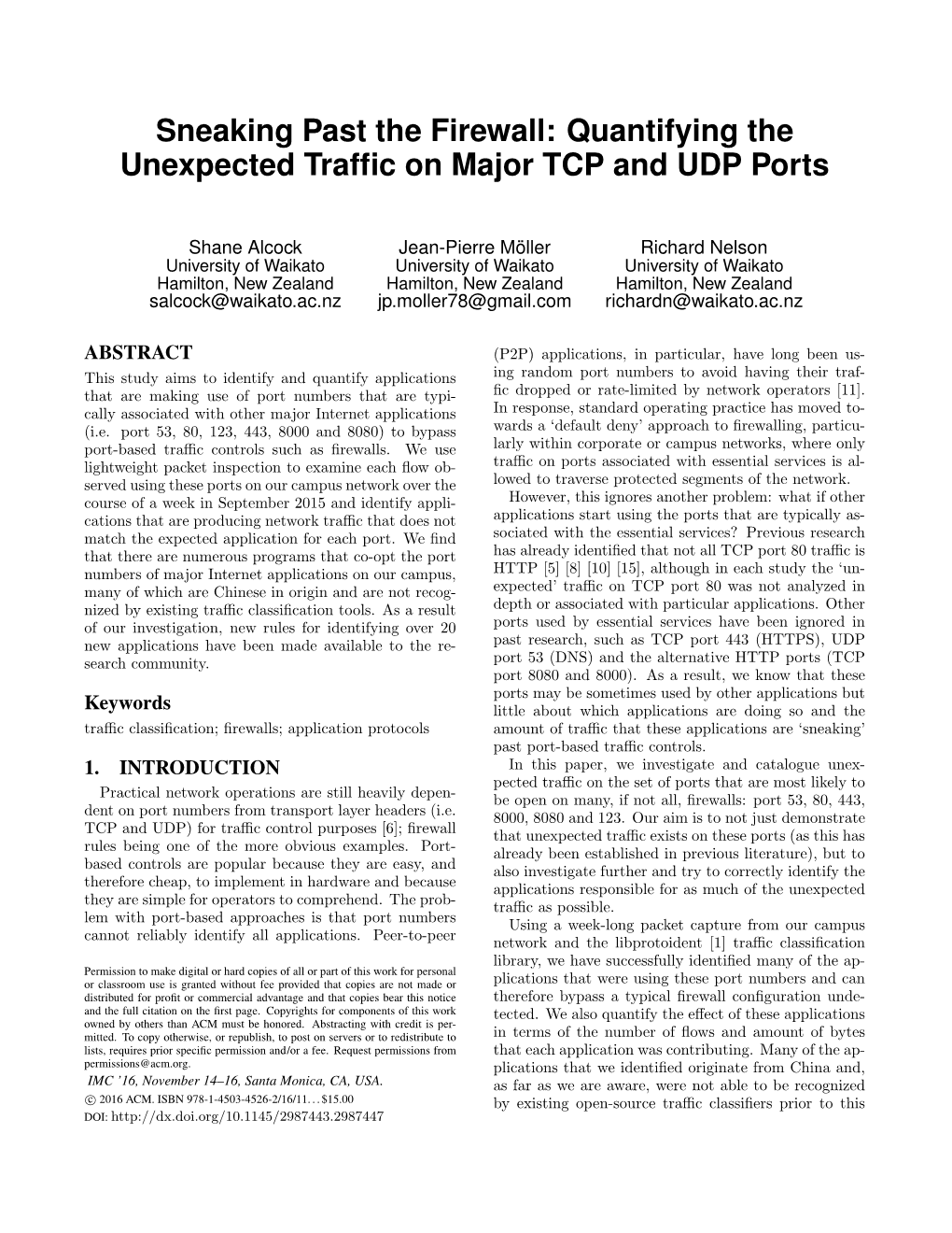 Quantifying the Unexpected Traffic on Major TCP and UDP Ports