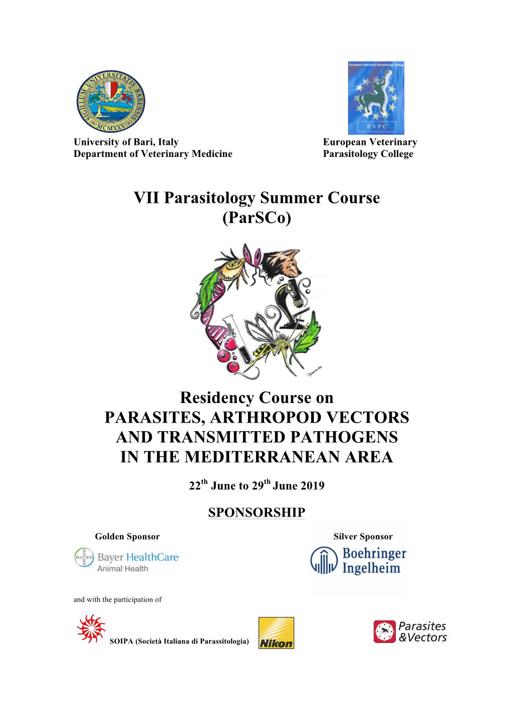 VII Parasitology Summer Course (Parsco)