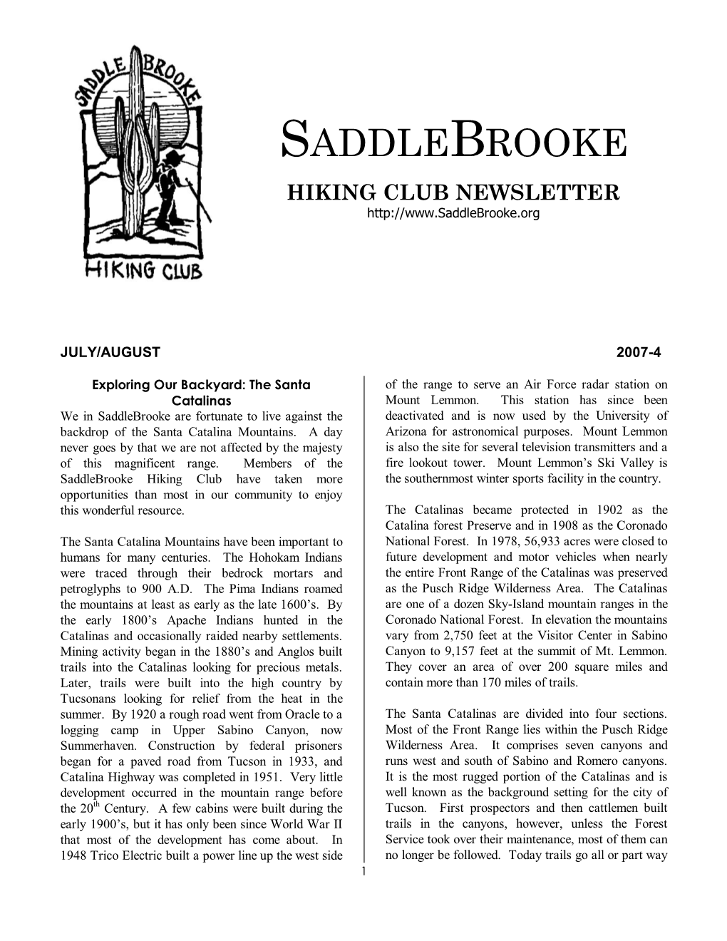 004 Sbhc Jul-Aug 2007 Newsletter