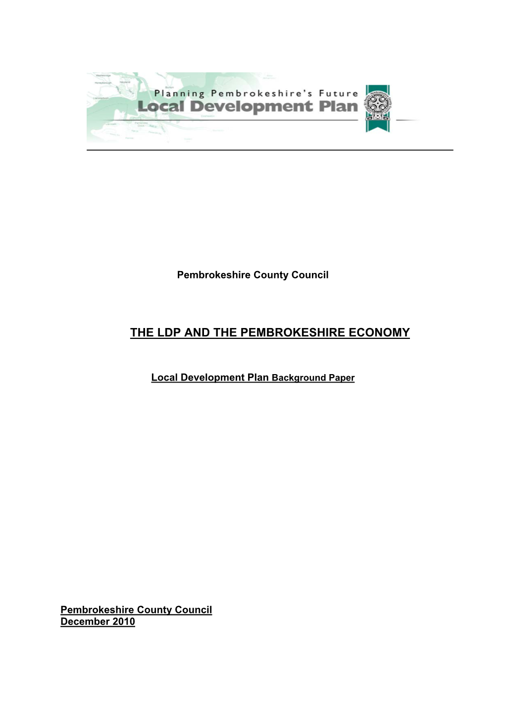 The Ldp and the Pembrokeshire Economy