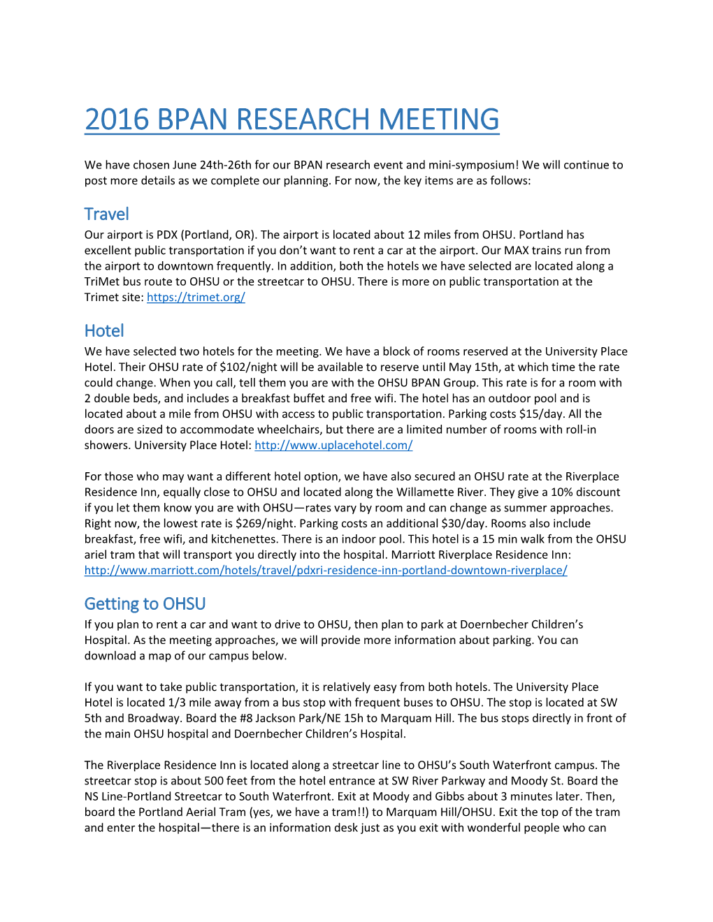2016 Bpan Research Meeting