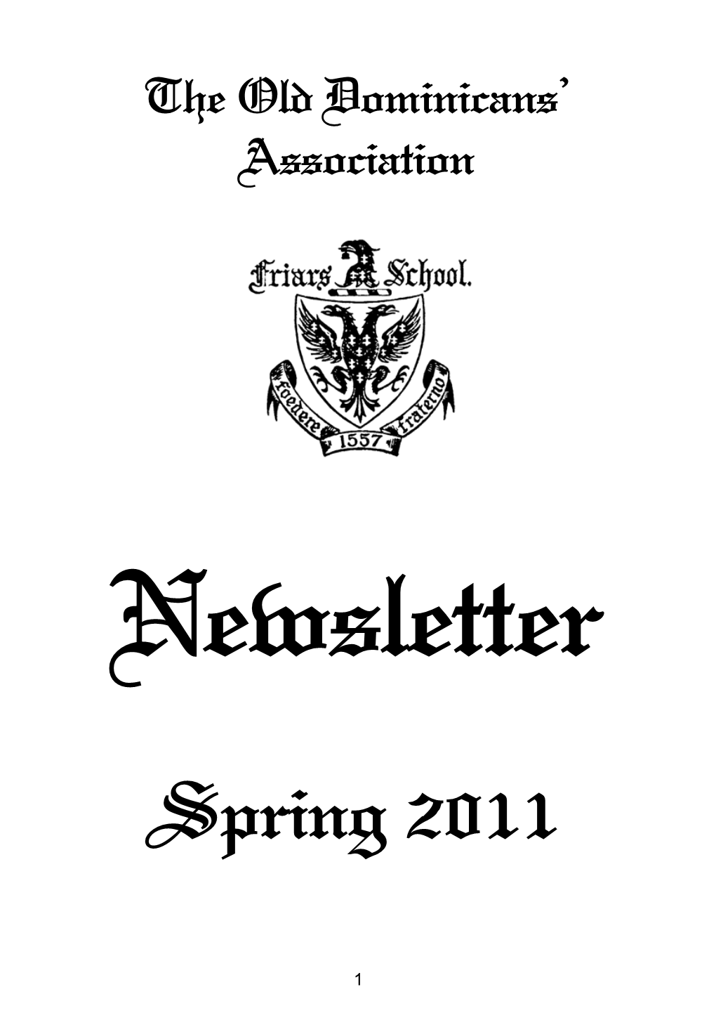 Newsletter Spring 2011