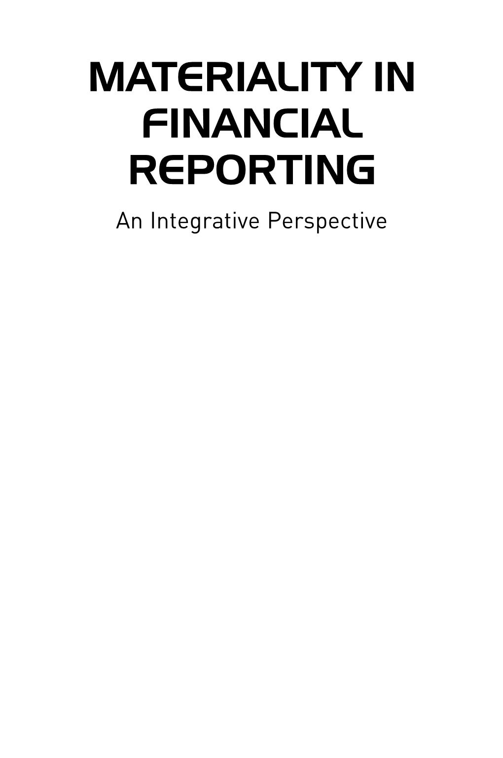 Materiality in Financial Reporting