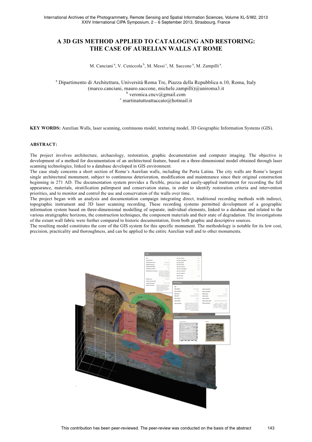 The Case of Aurelian Walls at Rome