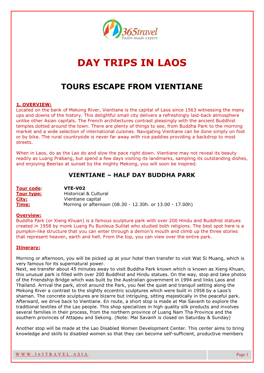 Day Trips in Laos