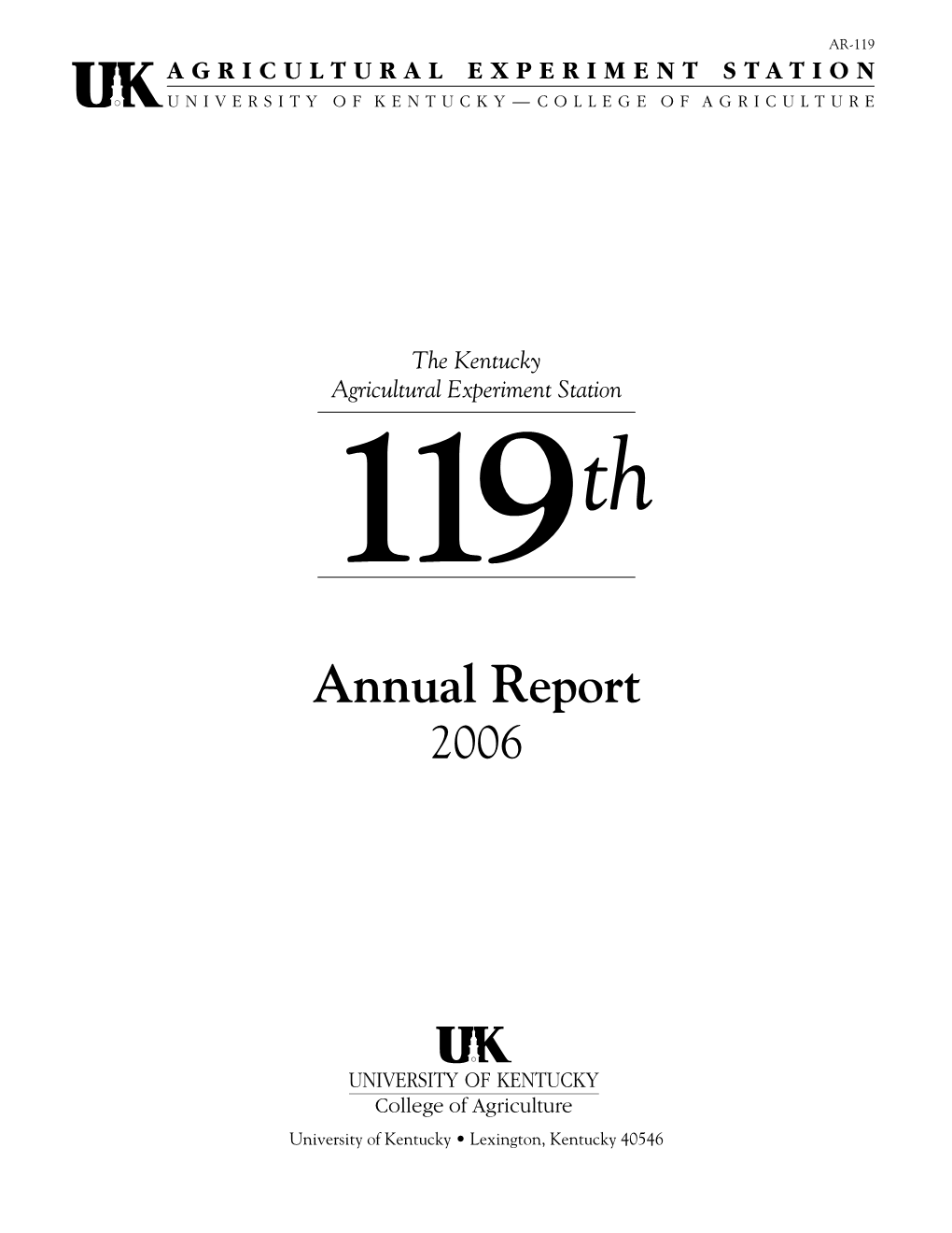 AR-119: KAES Annual Report, 2006