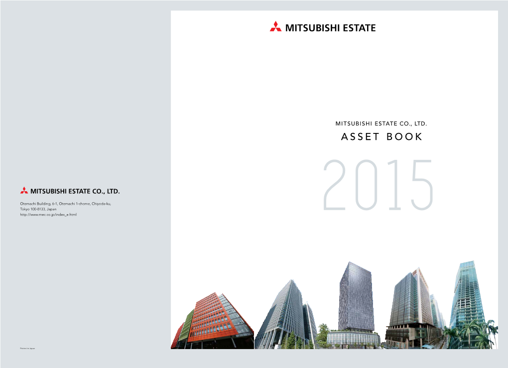 Asset Book 2015 1 Track Record of Mitsubishi Estate