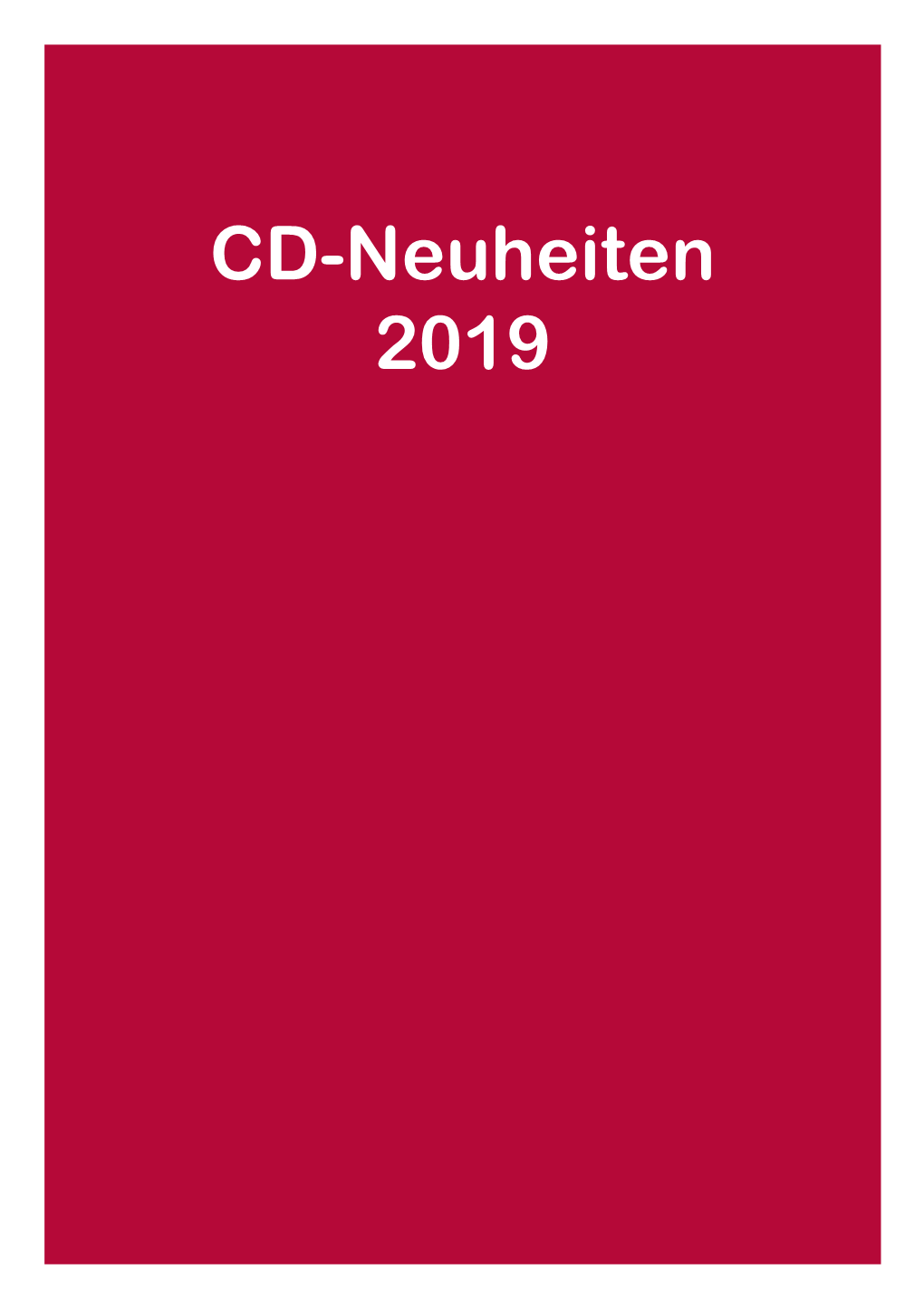 CD-Neuheiten 2019 Heino Sony Music VÖ 13