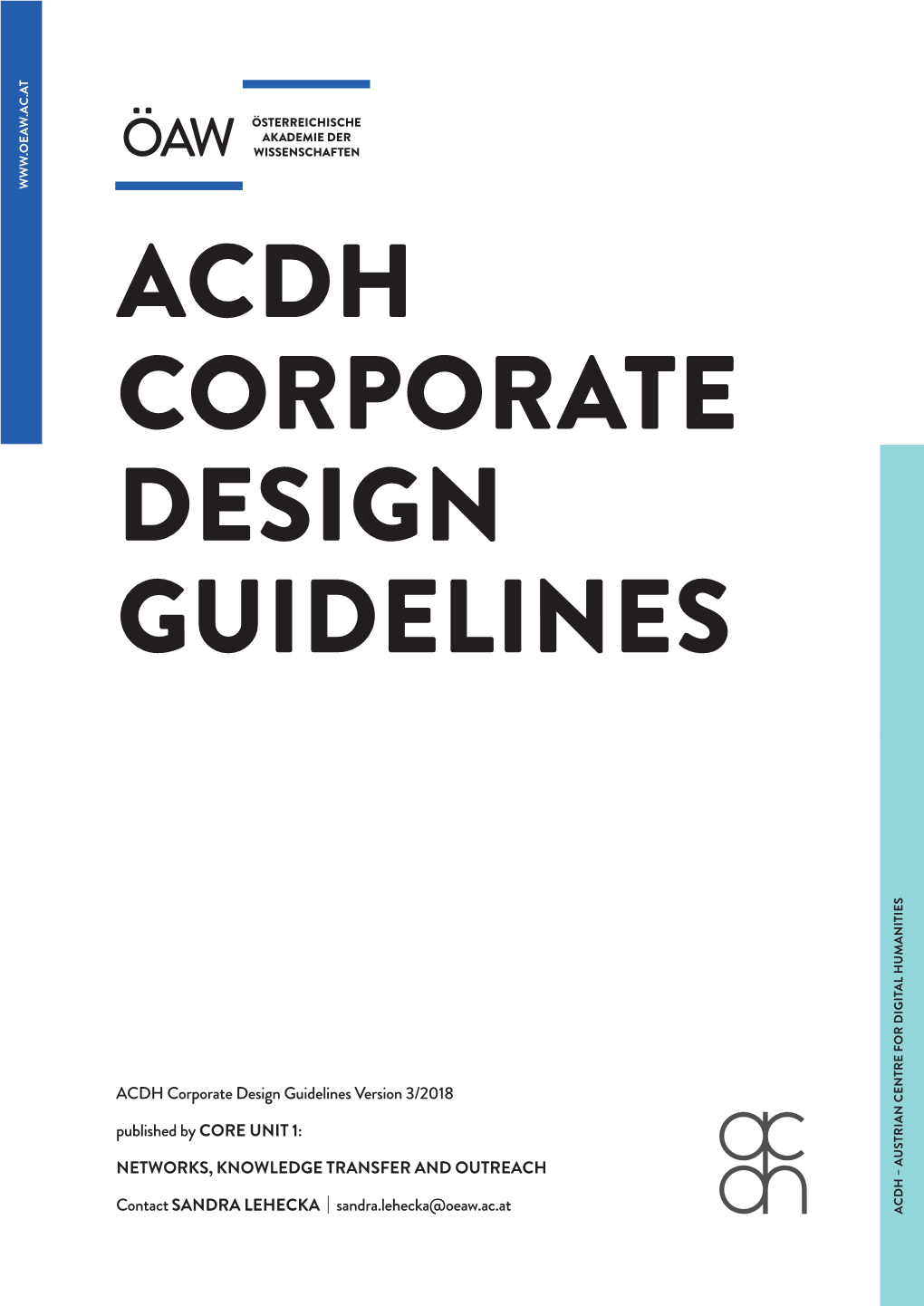 Acdh Corporate Design Guidelines