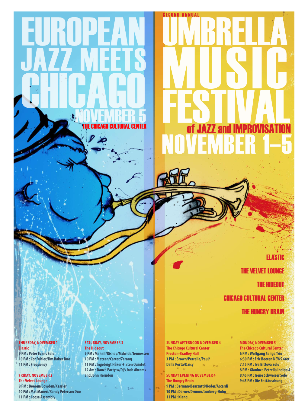 Of Jazz and IMPROVISATION November 1–5