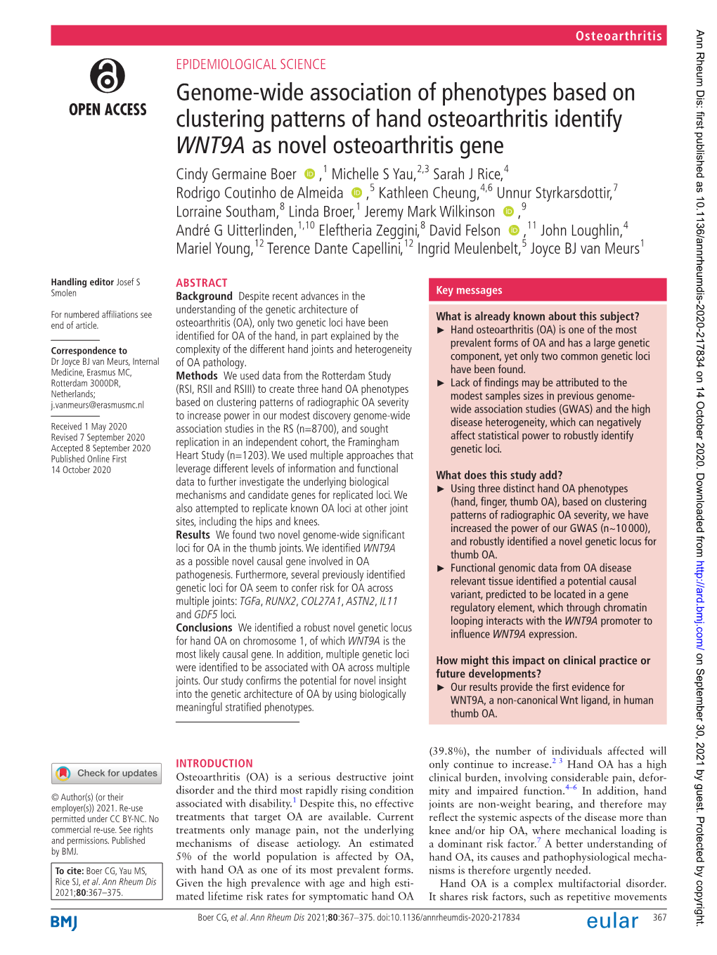 Genome-Wide Association of Phenotypes Based on Clustering