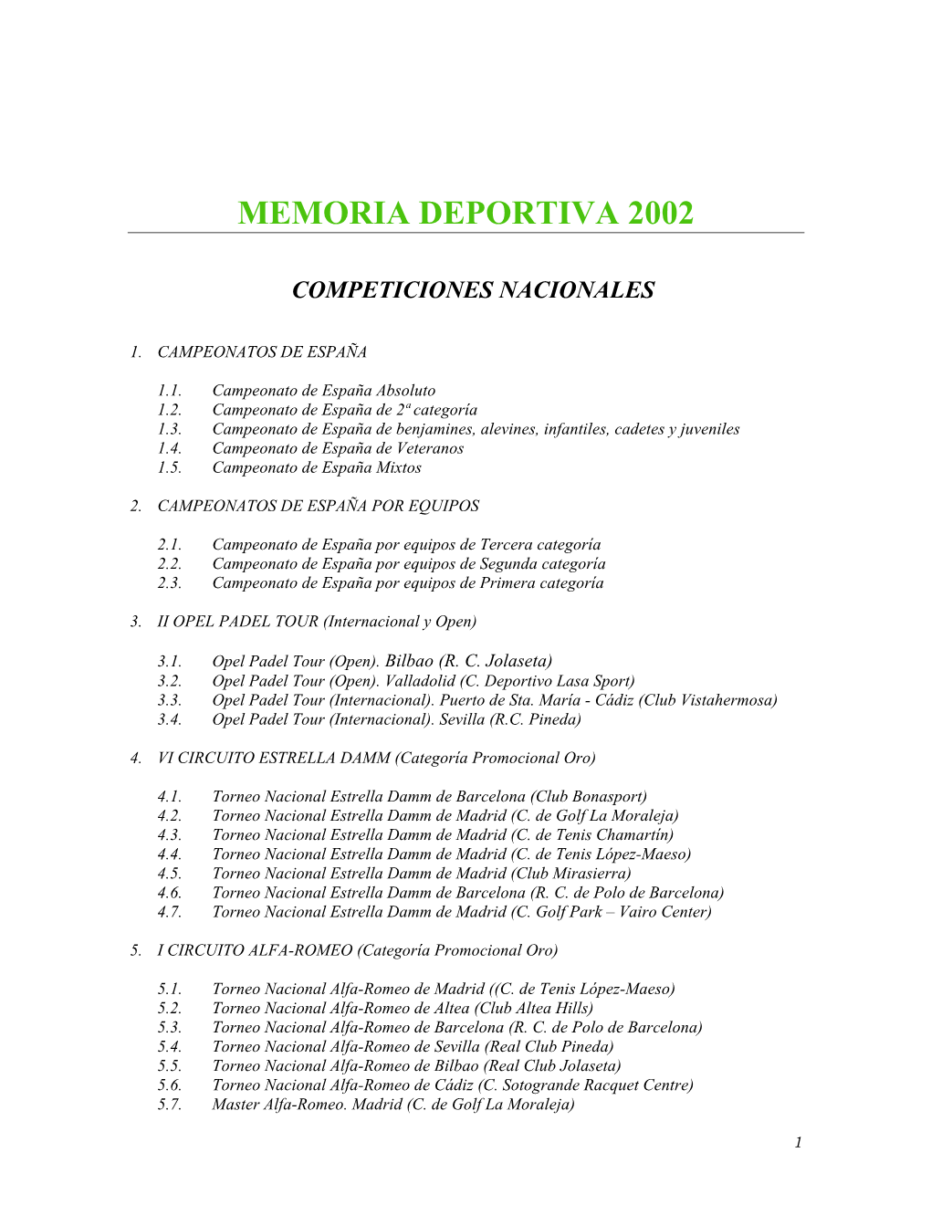 Memoria Deportiva 2002