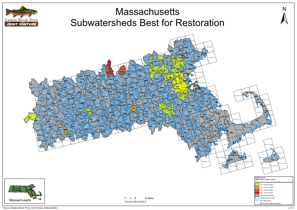 Massachusetts Subwatersheds Best for Restoration