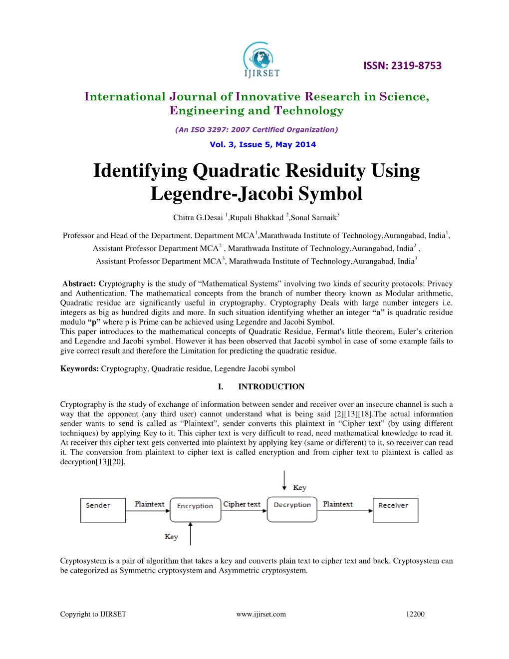 Identifying Quadratic Residuity Using Legendre-Jacobi Symbol